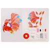 LED Light Chinese Mid-Autumn Festival Lantern Blessings Handmade Fish Glow Handheld Lantern Portable Glowing Carp Fish Lantern