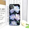 Luxurious White Peony Flower Pattern Phone Case for IPhone 17 16 12 11 14 Plus 13 14 15 Pro Max 12 13 Mini X XSMAX XR Soft Cover