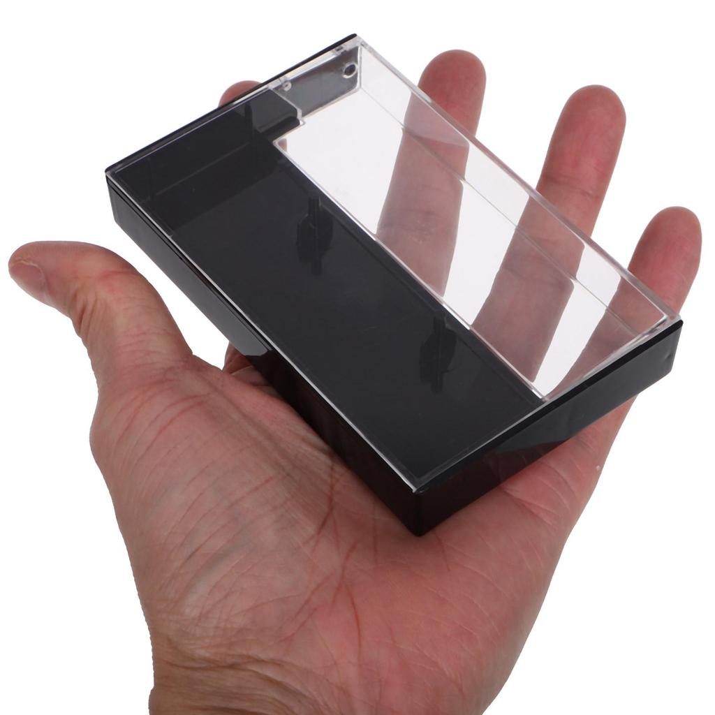 10 Piezas Protector de Cinta de Cassette Vintage Estuche para Cassette en Blanco para Grabar Estuches de Cinta de Cassette de Plástico Transparente Caja de Almacenamiento a Prueba de Polvo