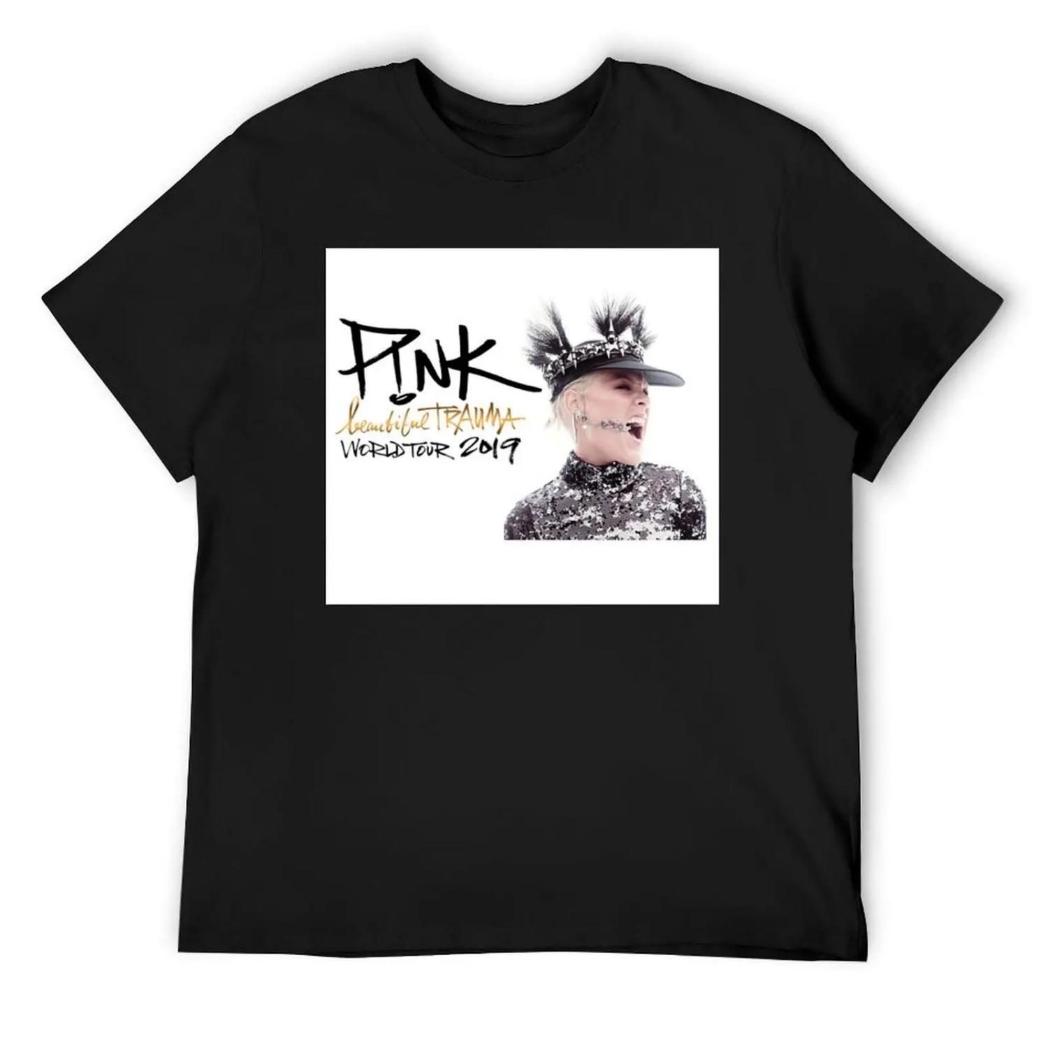 

Beautiful Trauma Pink World Tour 2019 T-Shirt vintage graphic tee essential t shirt tee shirts for men XXXXXL чорний
