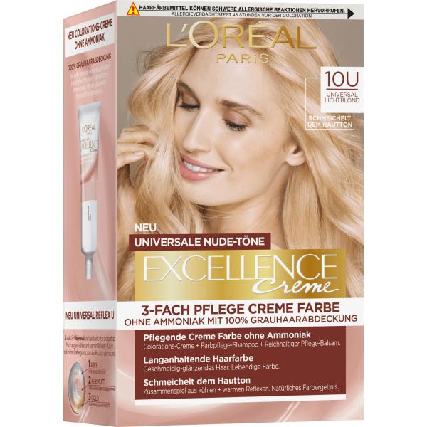 L'Oreal Excellence Hair Color Light Rich Blonde 10U