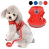 ZUNEA Dog Harness Set for Small Dogs and Includes Leash and Reflective Easy To Put On and Take for and 4 5 Size S Cats, Mesh, Breathable, Tape, Safe,