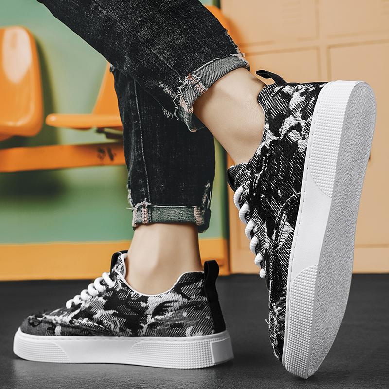 Men's Casual Shoes Four Seasons Breathable Canvas Shoes For Men Comfortable Flat Sneakers Man Vulcanize Shoes Outdoor Sneakers