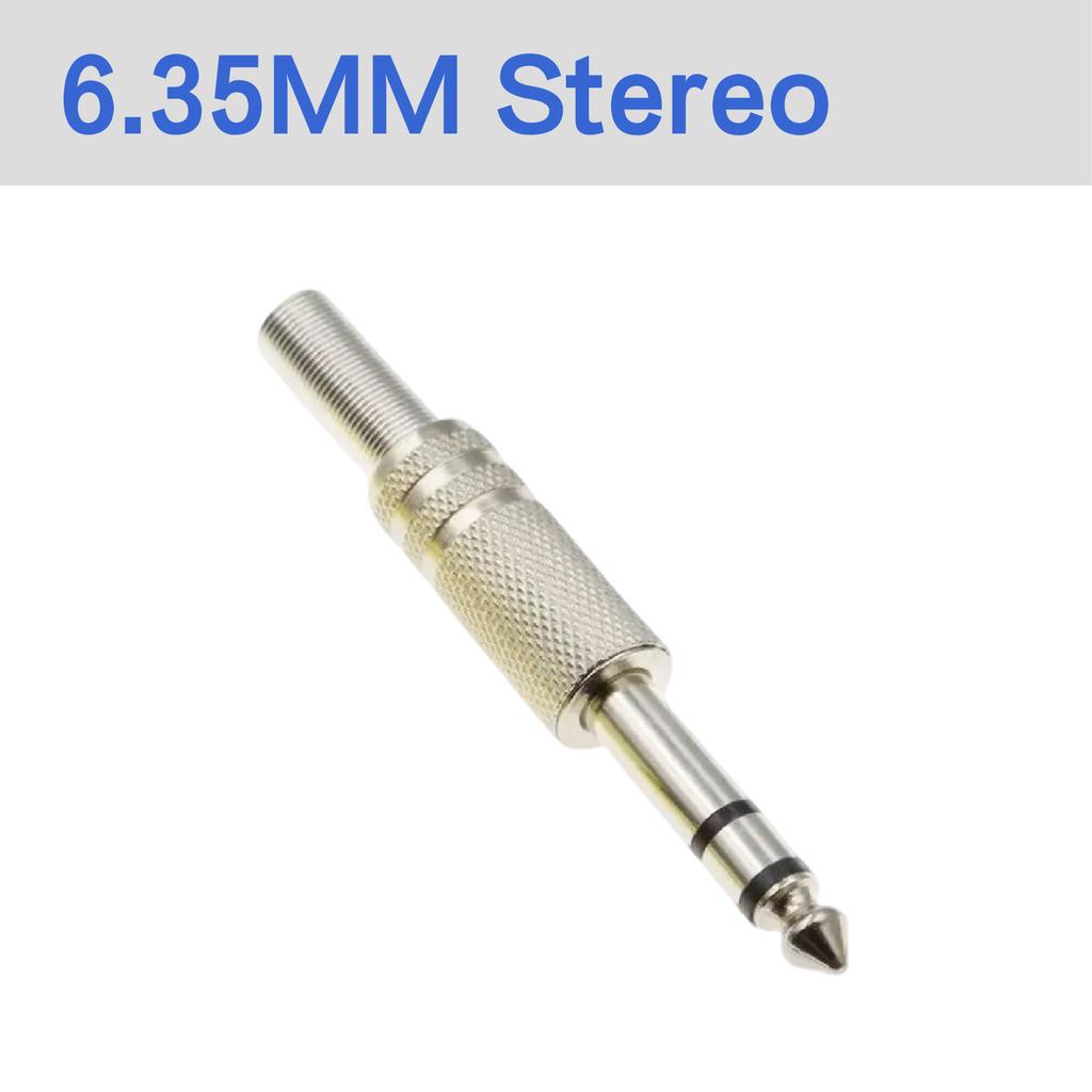 Audio Cable Microphone Accessories 6.35mm Mono Stereo Channel Amplifier Plug Adapter Connectors