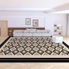 Contemporary Velvet Loop Rug - Water, Stain, and Dust Resistant for Living Room, Coffee Table, Bedroom, or Study