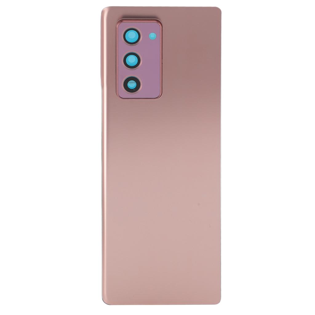 Copertura Posteriore in Vetro Alloggiamento Sportello per Galaxy Z Fold 2 5G F916 con Nastro Lente Fotocamera Preinstallato