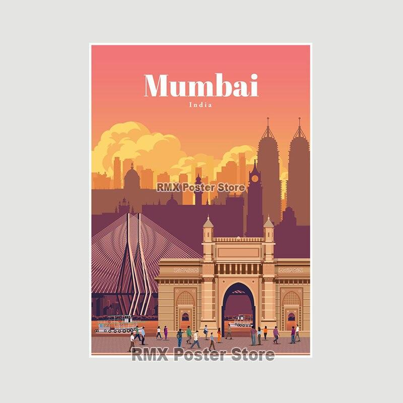 World Travel Minimalist  Posters New York London Paris City Poster White Paper Print Wall Art Decoration Picture Home Cafe Decor