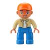 Big Building Blocks Boy Girls Family Policemen Figures Doll Compatible Duplos Children Kids Self Locking Bricks Assemble Toys