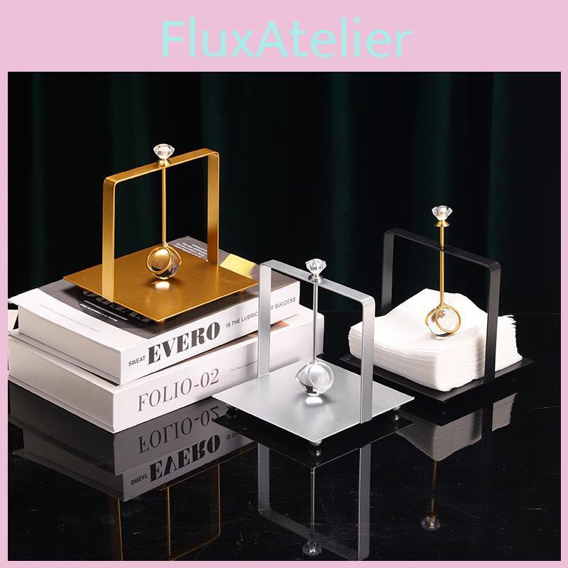 Luxury Metal Square Tissue Box Holder For Home Office Restaurant Table Decor