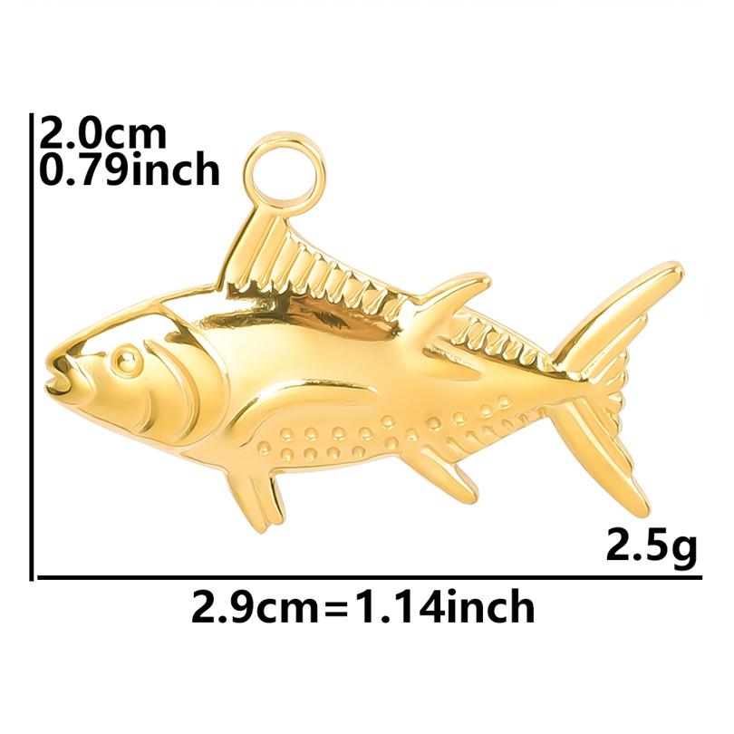 6pcs Real Gold Plated Ocean Animal Turtle Shell Conch Starfish Diy Charms For Jewelry Making Bulk Stainless Steel Charm Pendant
