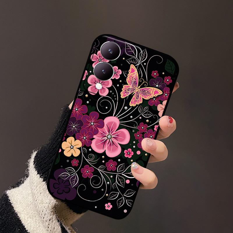 Für Vivo Y17s Handyhülle Y33t Y12 4G Weiches Silikon TPU Hüllen Für Vivo Y36 Y36m Y36i Y28 G2 5G Cartoon Rückseitenabdeckung Schutzhülle