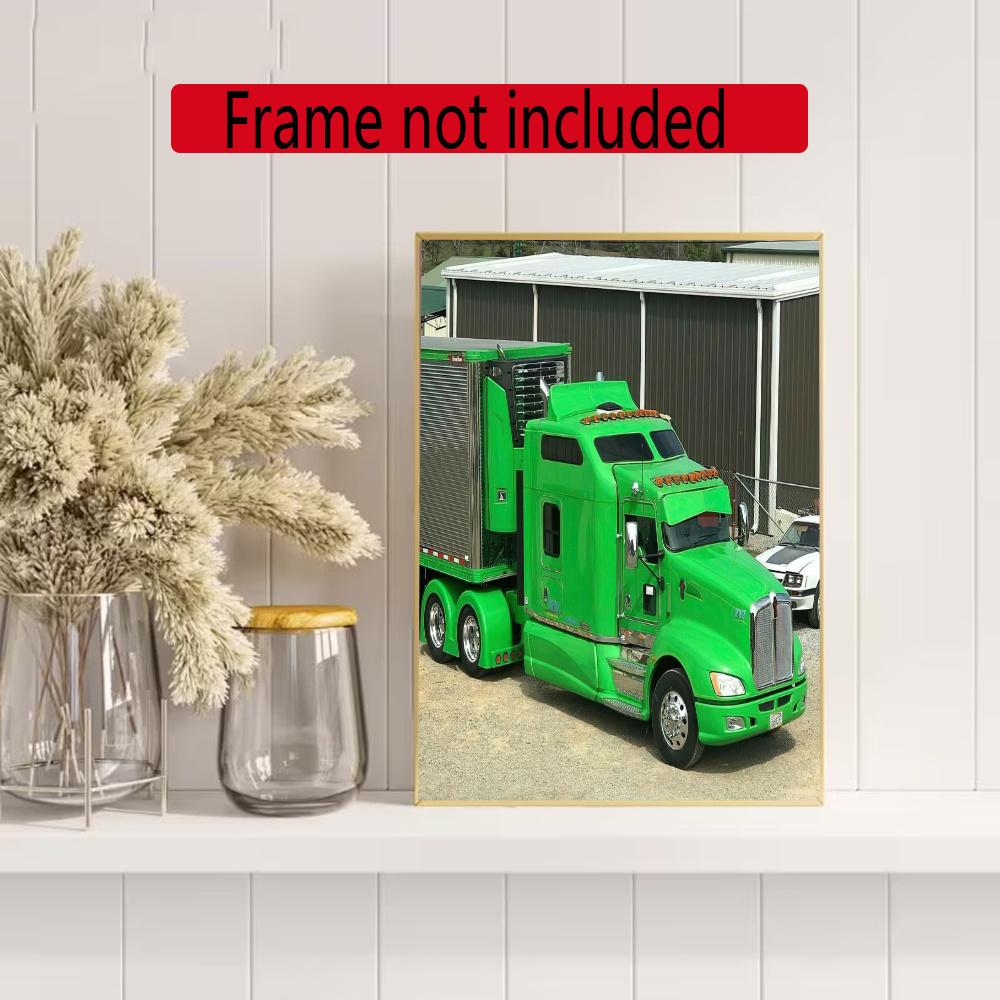 Kenworth Diamond Painting Round Diamond Mosaic Rhinestones Diamond Embroidery Craft Kit Wall Decor Without Frame