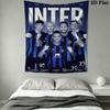 Inter Milan Wall Hanging Printed Fabric Blanket Decorative Tapestries for Bedroom Living Room Home Decor