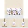 Plush Cute Leopard Print Cat Keychain Soft Toy Doll Bag Charm For Kids