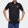 Adidas Polo Shirts Men's Black Polo Collar Moderate Straight Fit GL0483
