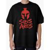 Red Rising Sons Of Ares T-Shirt - Iconic Graffiti Print Tee, Round Neck Casual Shirt Suitable For Year-Round Wear, Machine Washable Fan Apparel For