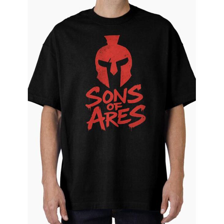 Red Rising Sons Of Ares T-Shirt - Iconic Graffiti Print Tee, Round Neck Casual Shirt Suitable For Year-Round Wear, Machine Washable Fan Apparel For