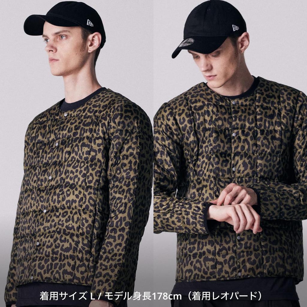 Crew Neck Button Inner Down Jacket Men's (TAION-104)