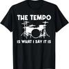 Funny Drumming Art For Men Women Drumline Drum Set Drummer T-Shirt