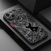 Matte Phone Cover Case for iPhone 14 12 11 X 15 Plus 13 Mini 16 Pro Max XR Cool Anime Characters