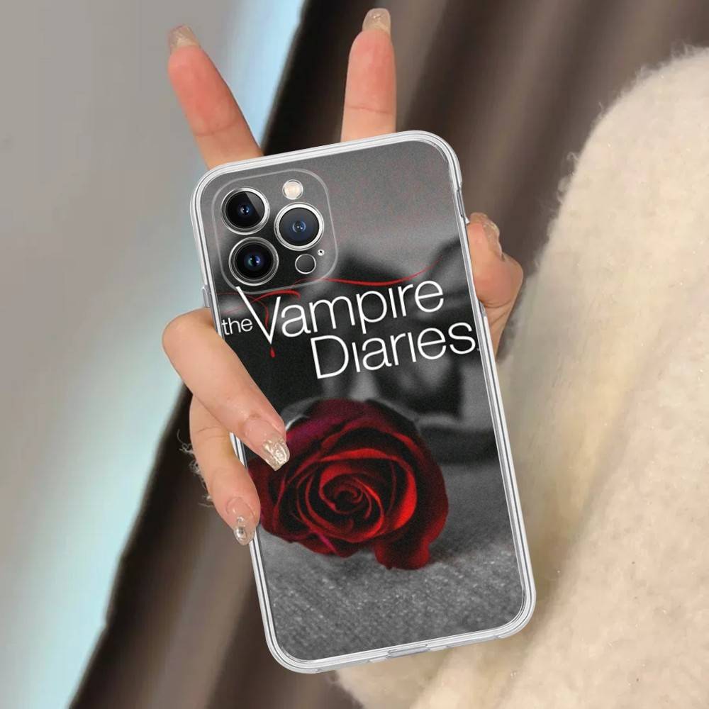 The Vampire Diaries TV-Hülle für iPhone 16, 15 Pro Max, iPhone 14, 11, 12 High End und 13 Pro (Silikon)