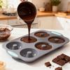 6-Cavity Silicone Craft Mold Christmas Wreath Design  Versatile Reusable for Ice Chocolate Soap Candle, Baking & DIY