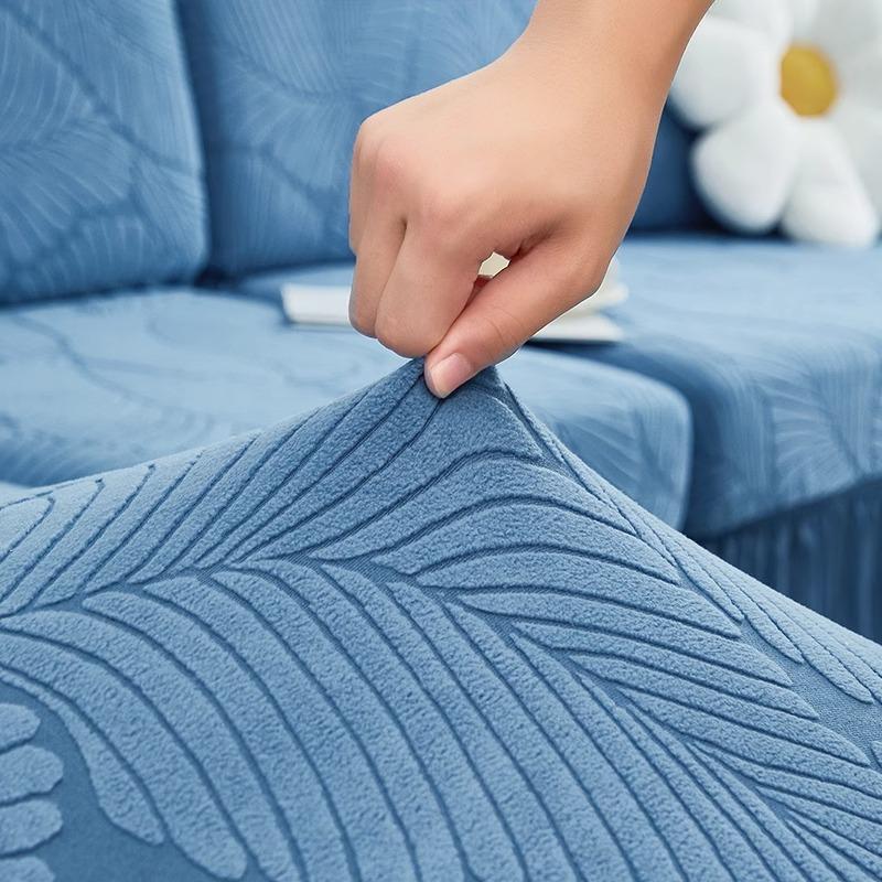 Anti Cat Scratch Elastic Protective Cover All Inclusive Universal Cover  All Purpose Lazy Three Person Sofa Cover New Straight Line Cover Fabric