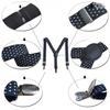 Kinder Y-Form Elastische 3-Clip Fliege und Hosenträger Set - 2,5 cm, für Jungen und Mädchen
