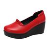 Fashion Wedges Women Shoes Spring Autumn Slip-On High Heels Round Toe Shallow Mouth Casual Ladies Platform Shoes Woman