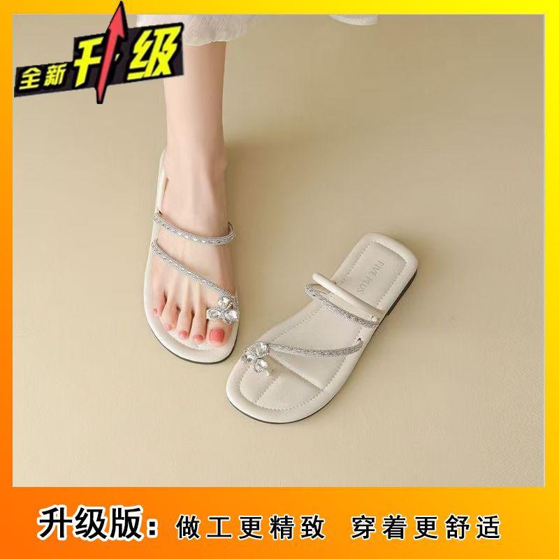 With skirt niche design fashionable and versatile outer wear sandals women 2025 summer new fairy toe slippers women