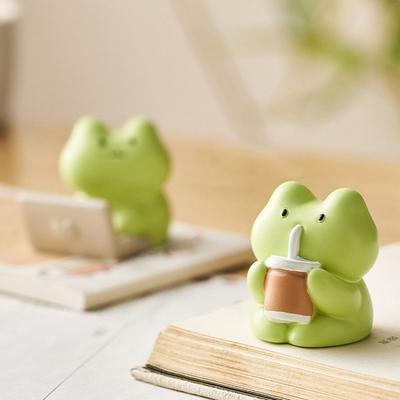 Standbeeld Anime Kikker Bureaudecoratie Verzamelspeeltje Mini Kikkermodel Speelgoed Kinderen Speelgoed