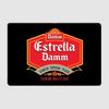 Estrella-Damm Öl Retro Pubaffisch Metallskylt Anpassad Bar Inomhus Väggdekoration Rumsinredning Plåt Heminredning