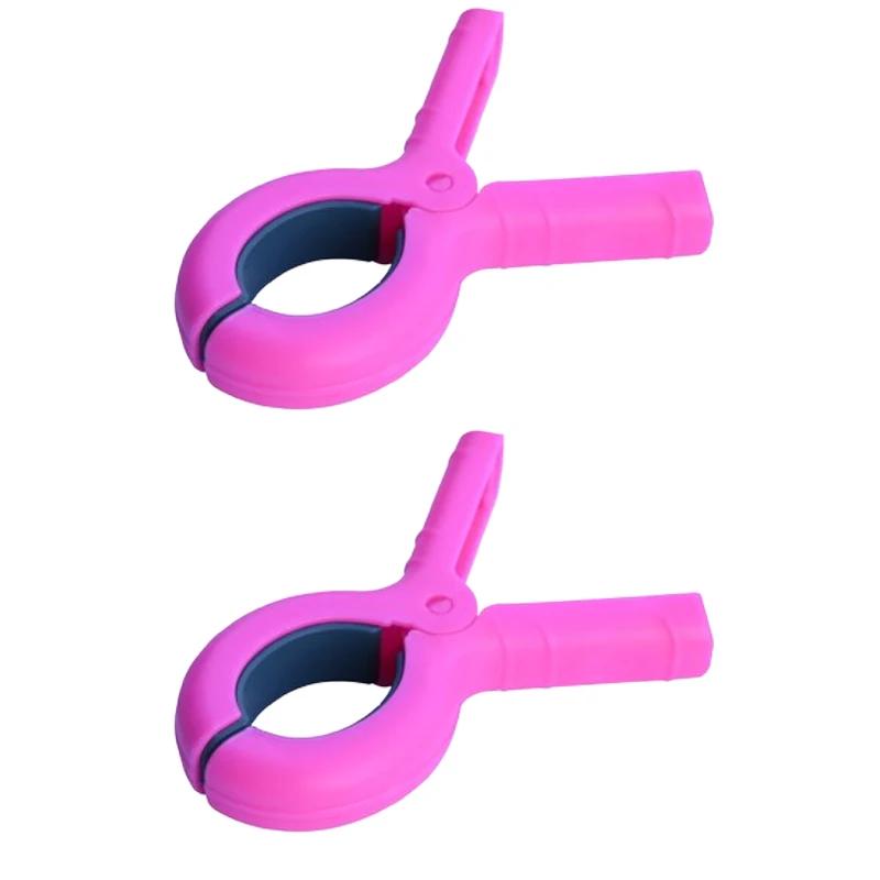 2/4pcs Heavy Duty Plastic Beach Towel Clips Anti-Skid Gasket Towel Holder for Beach Chairs Cruise Clothes Pool Clothes Pins