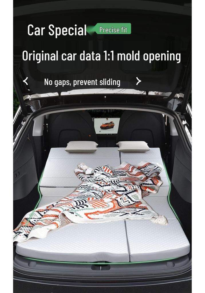 Tesla Model Y Memory Foam Camping Mattress - Folding, No Inflation Needed