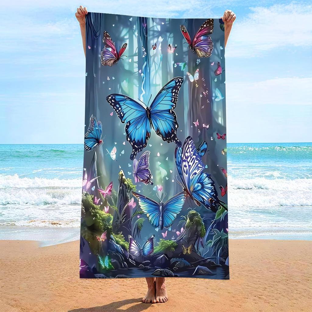 70x140 Microfiber Custom Printed Beach Towel - Absorbent & In Stock
