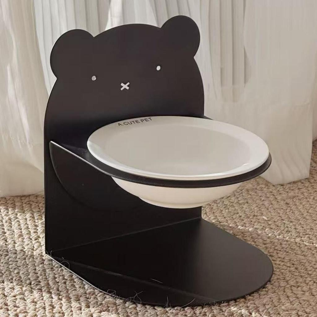 Pet Bowl Dry Wet Food Slower Feeder For Cat Healthy Eating Diet Height-Adjustable Dish For Kitten Puppy Animals Small Medium