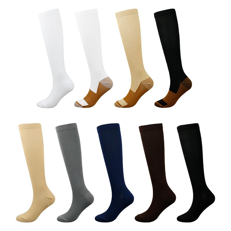 Men Compression Stockings Women Hiking Running Elastic Socks Sports Socks Flight Pregnancy Swollen Varicose Veins Marathon Socks