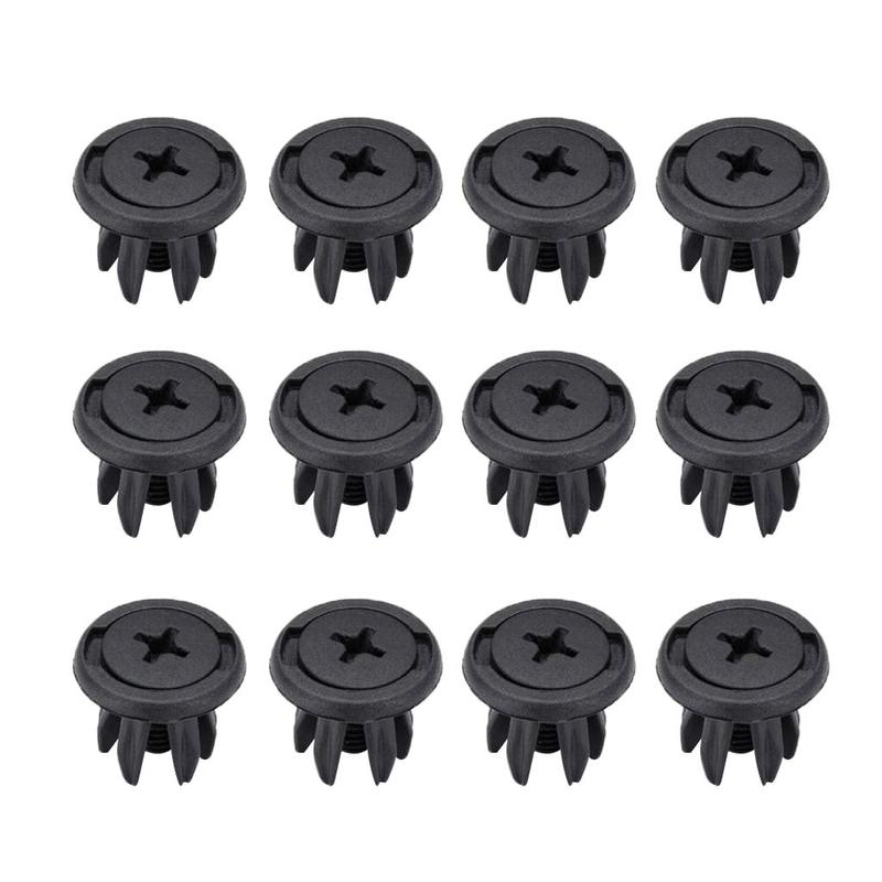 Brand New Durable 12Pcs Rivets Clips Expanding Screw Plastic for Mini