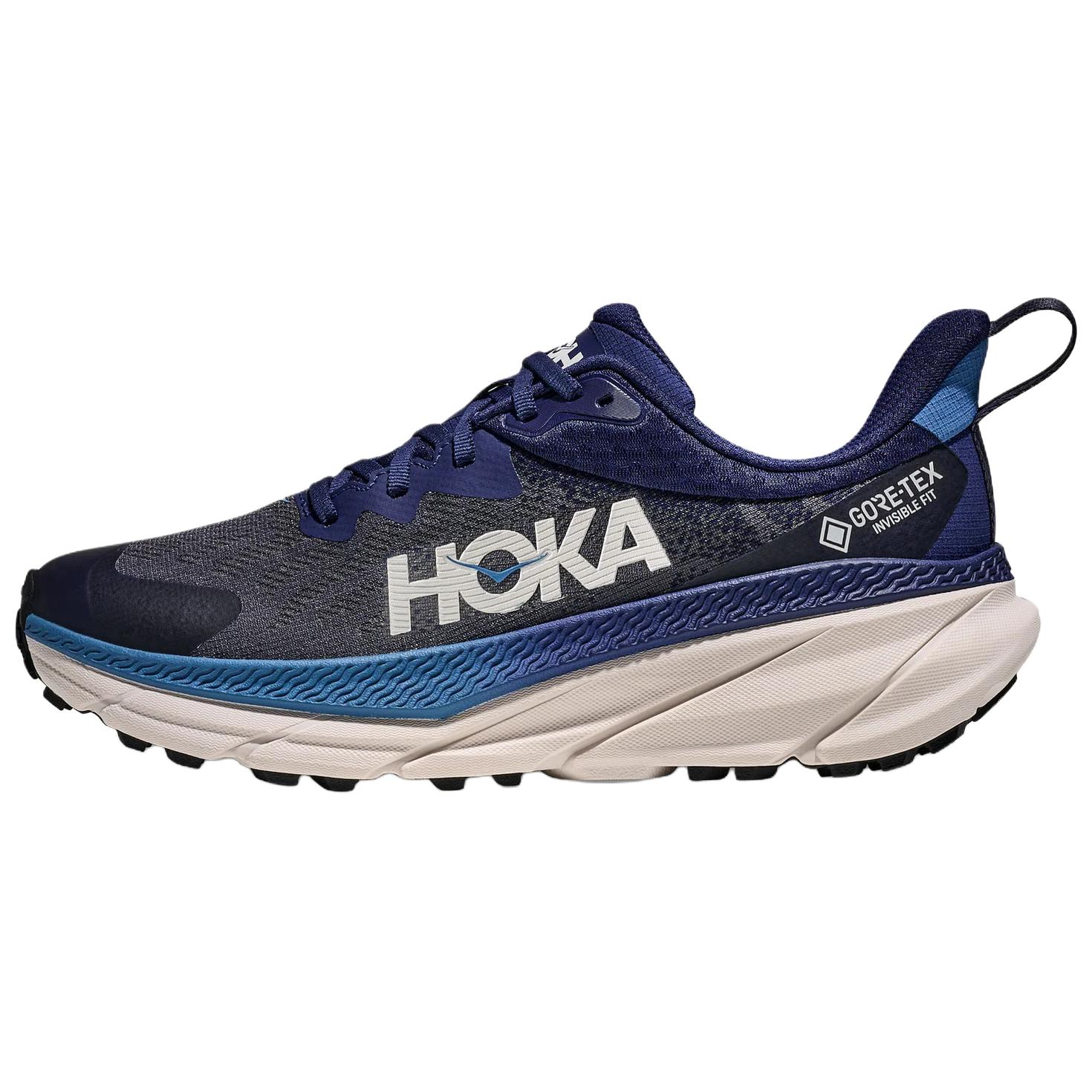 Hoka One One Challenger 7 Gtx Comfortable Lightweight Trail Running Shoes Men sneaker Midnight-Blue 1134501F-MGRT 42