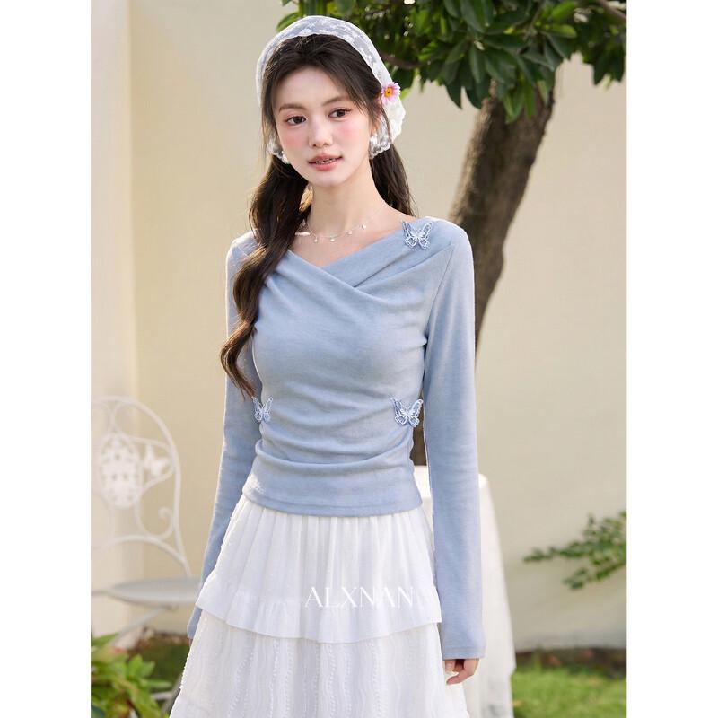 Women's Cinched Waist Long Sleeve Knit Top