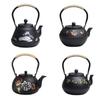 Japanese Style Handmade Iron Kettle Cast Iron Tea Kettle for Boiling Water and Making Tea Home Kung Fu Tea Accessories