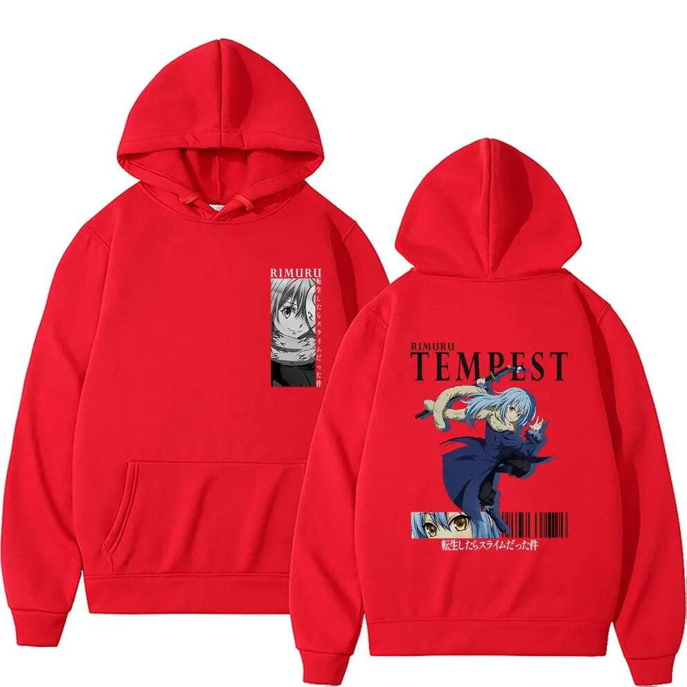 Anime That Time I Got Reincarnated As A Slime Rimuru Tempest Double Sided Print Hoodie Unisex Women Fashion High Quality Sweatshirt
