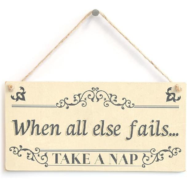 

Meijiafei Папа, вот идет твоя невеста - Прекрасная табличка в винтажном стиле для сына или дочери на свадьбе 10 x 5 Take a Nap