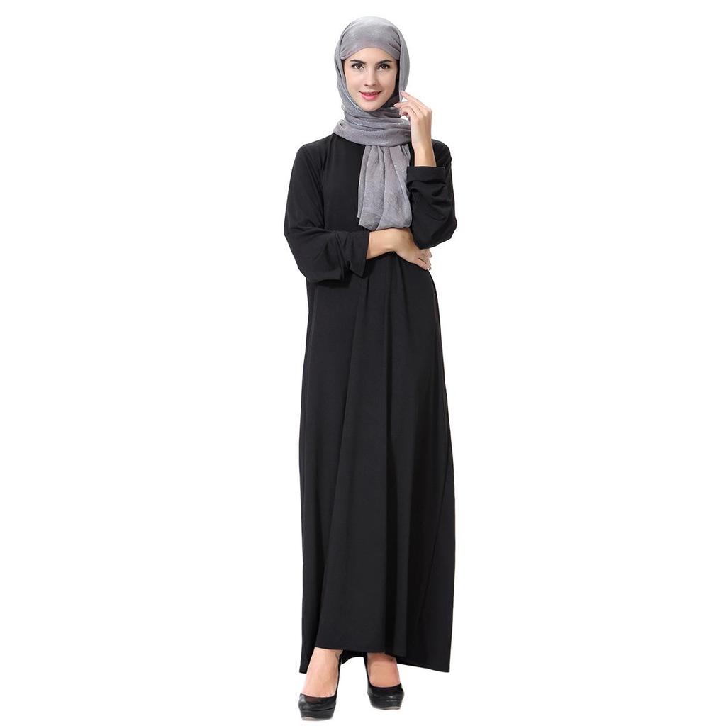 Available: Women's Solid Color Muslim Robe, Pullover Style, Popular Hot Sale
