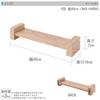Doshisha Wall Shelf, H-Shaped, 40cm Wide, Attaches with Pins for Safe Installation, Perfect for Rental Properties, Won't Damage Walls, Stylish Wall-Mo