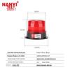School Bus and Forklift Round Yellow Warning Light LTE-5095