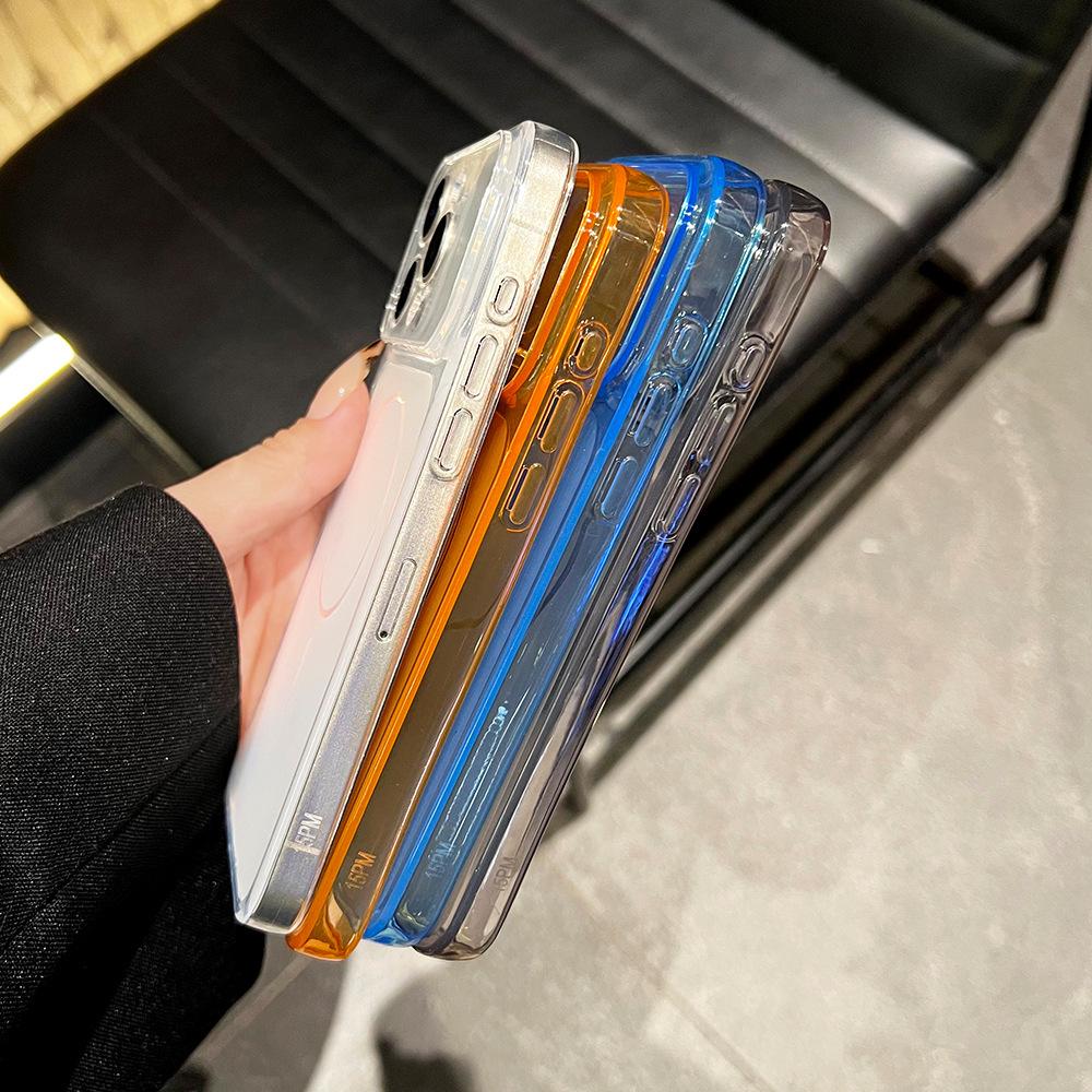Transparent Frosted Soft Phone Case for Iphone Air 17 Pro Max 16 Plus 15 Pro 14 13 12 17 Pro Camera Lens Protective Fully-Covered Shockproof Cover