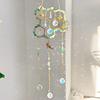 Honeycomb Crystals Suncatcher Sun Catcher Prisms Sparkling Window Hanging Pendants with Crystal Wind