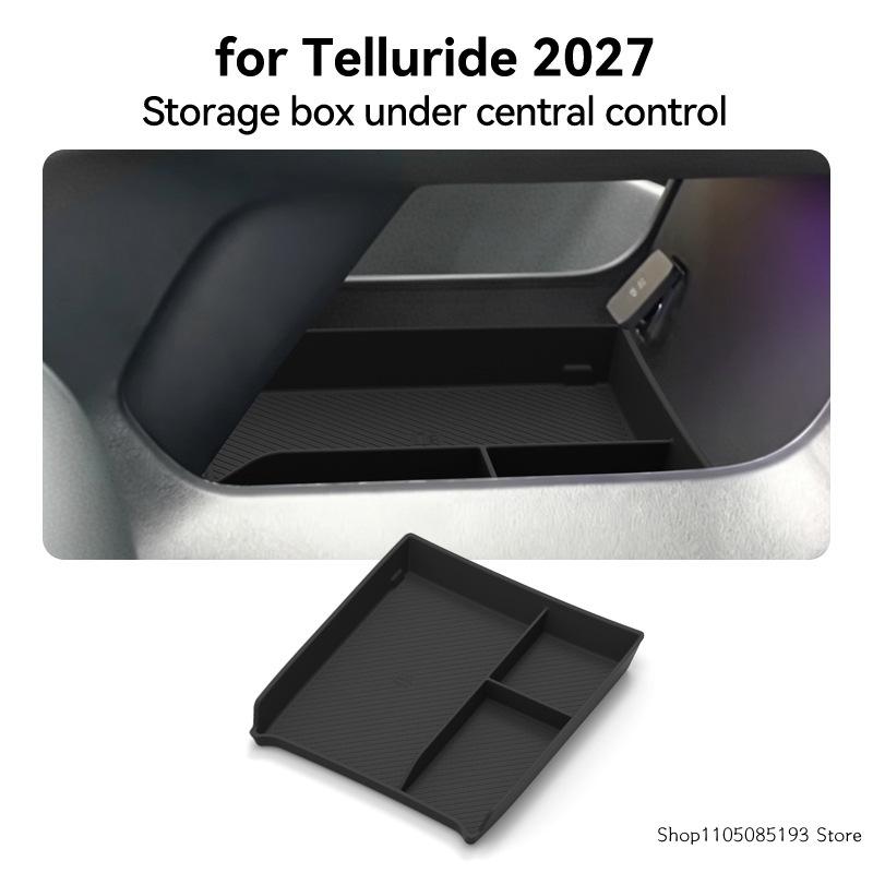 For the 2027 Telluride Telluride Silicone Central Control Lower Box, Car Storage Box, Storage Box