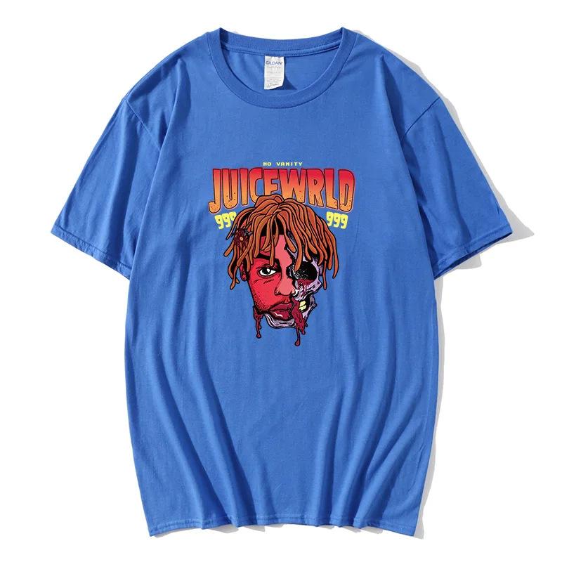 T-Shirt Rap Men'S Cool Street Fashion Trend T-Shirt Pattern Print T-Shirt Hip-Hop Top T-Shirt